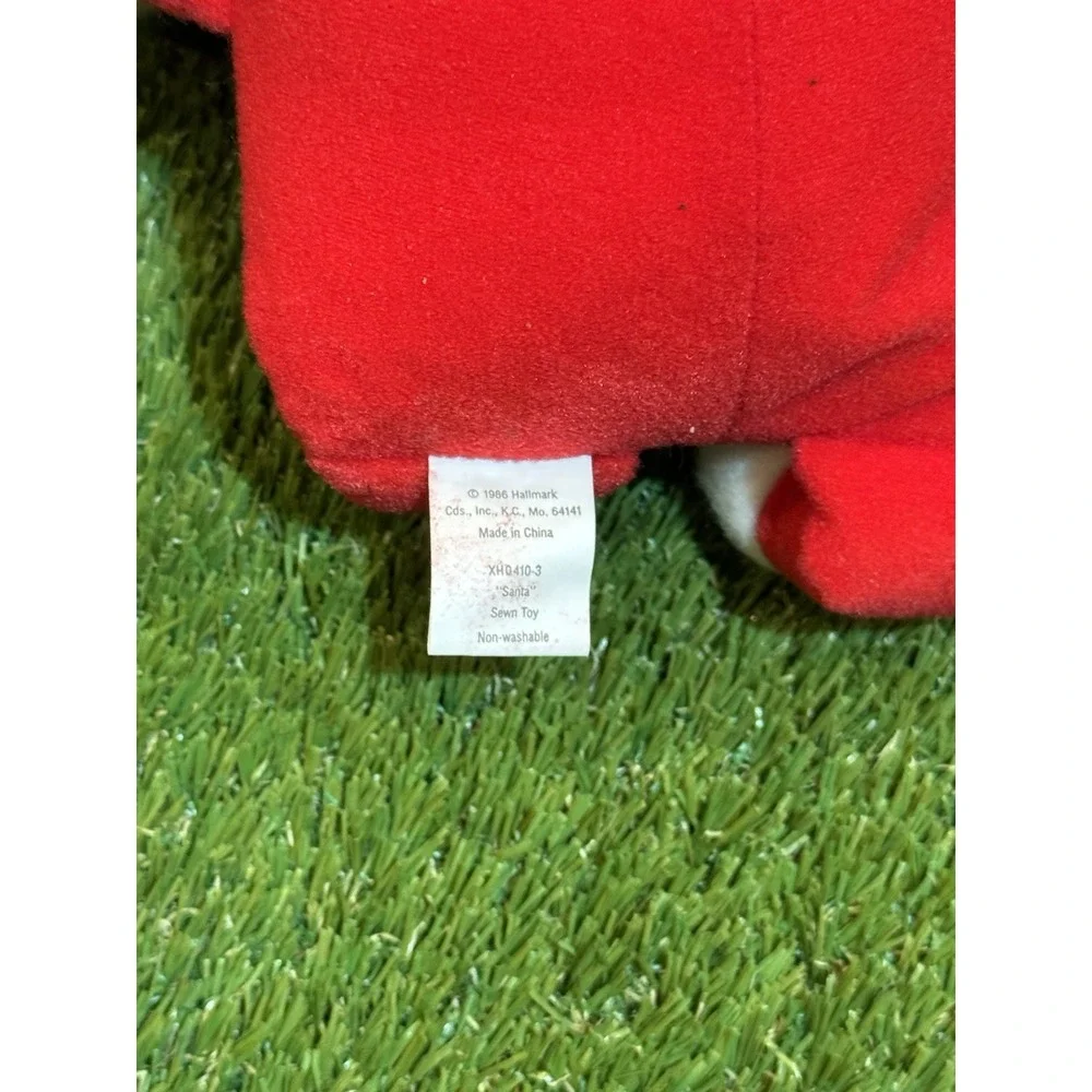 Hallmark Santa Claus 1986 Vintage Stuffed Plush Doll 8 Weighted Bottom Christmas